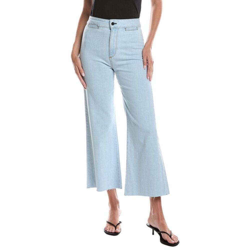 Askk Ny Womens Crop Brighton Jean, White